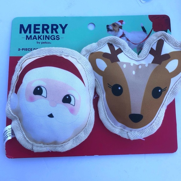 NWT Dog Christmas socking toys elf collar S/M - Picture 5 of 9